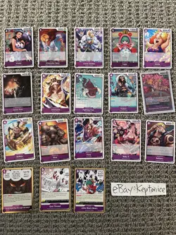 One Piece TCG ENGLISH OP10 NEAR COMPLETE Base MASTER SET Royal Blood - Image 5
