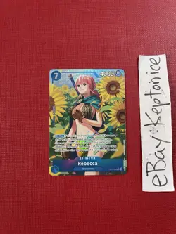 One Piece TCG ENGLISH Rebecca PARALLEL Alt Art OP10-058 Foil Royal Blood Rare SR - Image 1