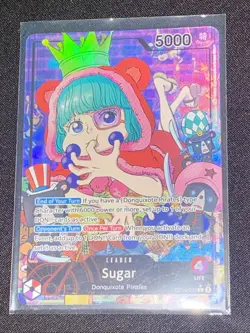 2025 One Piece Royal Blood OP10 Sugar Leader Alt Art #OP10-003 Pack Fresh Nm - Image 2
