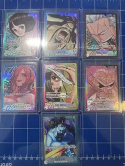 One Piece Japanese Holo Alt Art Leader Lot x7 - Image 1