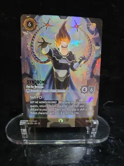 Disney Lorcana Wilds Unknown Enchanted Foil Syndrome Out For Revenge 238/204 - Image 1