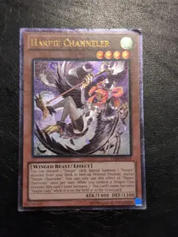 Yu-Gi-Oh! ULTIMATE RARE CARD HARPIE CHANNELER LTGY-EN035 MP - Image 1
