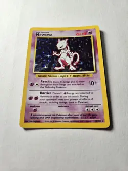 Mewto Holo 10/82 Base Set Pokemon Card - Image 1