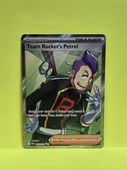 Team Rockets Petrel Ultra Rare Card 226/182 Destined Rivals Series Pokemon - Image 1