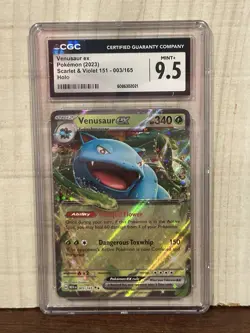 Pokemon TCG Venusaur EX Scarlet & Violet Holo Double Rare Card 003/165 - Image 1