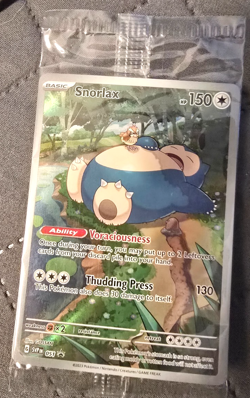 Snorlax SVP EN 051 Black Star Promo Scarlet & Violet Pokemon 151 Card - SEALED - Image 1