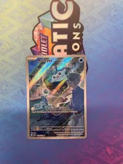 Pokemon TCG Mantyke Card 189/182 Sv04: Paradox Rift NM Illustration Rare - Image 1
