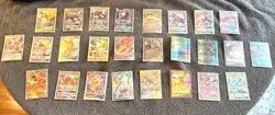 Lot of 26 Ultra Rare Pokemon Cards – EX, GX, V, VMAX, Full Art – Holo & Textu - Image 1