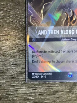Disney Lorcana and Then Along Came Zeus Card 222/204 Into The Inklands Rare NM - Image 5
