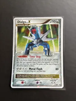 Pokemon TCG Dialga LV.X Black Star Promo Card DP37 Holo MP - Image 1