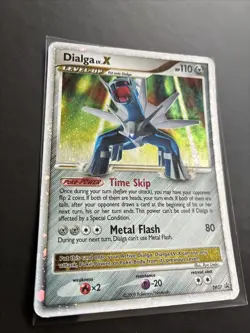 Pokemon TCG Dialga LV.X Black Star Promo Card DP37 Holo MP - Image 2