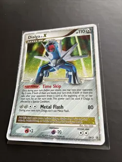 Pokemon TCG Dialga LV.X Black Star Promo Card DP37 Holo MP - Image 3