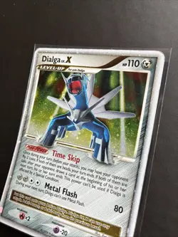 Pokemon TCG Dialga LV.X Black Star Promo Card DP37 Holo MP - Image 4