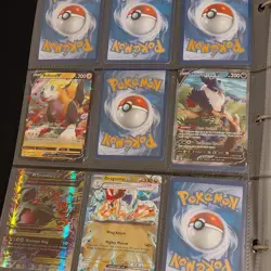 Pokemon TCG Binder Lot 9 Holo Cards V GX TAG TEAM ex Rowlet Celebi Latias - Image 5