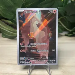 Charmander 168/165 Illustration Rare English 151 Pokemon Card NM - Image 1