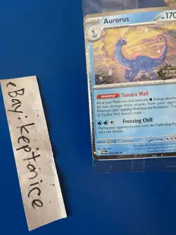 Pokemon TCG Aurorus Cosmos Holo Promo Card Stamped SEALED Perfect Gengar Order - Image 3