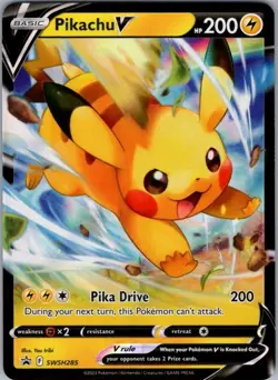 Pikachu V SWSH285 Promo SWSH: Sword & Shield Promo Cards NM - Image 1