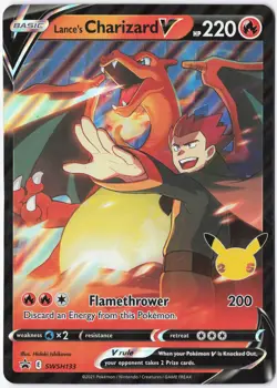 Lance's Charizard V - Holo Promo Jumbo Cards SWSH133 LP - Image 1