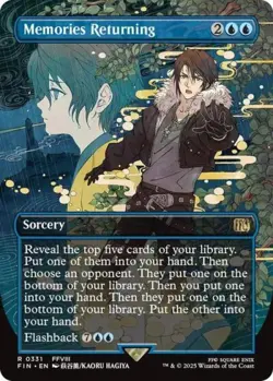 ~ Memories Returning (Borderless) ~ NM ~ UB: FINAL FANTASY ~ MTG ~ - Image 1