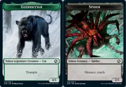 1 x Guenhwyvar Token // Spider Token - Foil - Adventures in the Forgotten Realms - Image 1