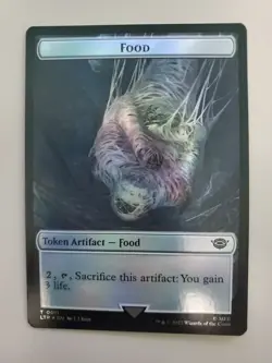 MTG Treasure (12) / Food (11) LotR:Tales Of Middle-earth Foil Double Sided Token - Image 2