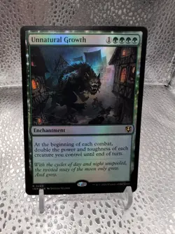 MTG Innistrad Remastered Unnatural Growth NM Foil (Rare) NM Free Shipping - Image 1
