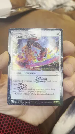 MTG Secret Lair Drop Lightning Greaves Deadpool Pool party Foil - Image 2