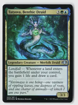 Tatyova, Benthic Druid #203 (Foil) (NM) Dominaria Remastered DMR Magic MTG - Image 1