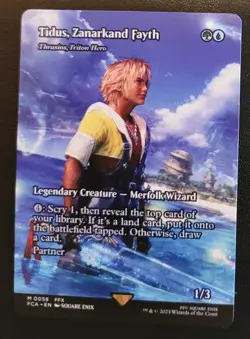 Tidus, Zanarkand Fayth - Thrasios, Triton Hero Showcase Final Fantasy MTG NM - Image 1