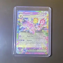 Pokemon TCG Espeon ex 034/162 SV Prismatic Evolutions Double Rare Full Art Holo… - Image 1