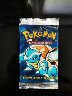 Pokemon Basis-Set Boosterpack Limitiert 1 Editon Deutsch Turtok Artwork OVP/NEW - Image 1