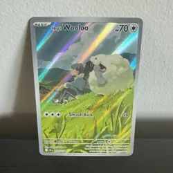 Pokemon Hop's Wooloo Illustration Rare 70 HP Sv09 170/159 Journey Together - Image 1