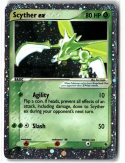 Scyther ex ⭐ 102/109 Holo EX Rare Ruby & Sapphire 2003 Pokemon MP - Image 1
