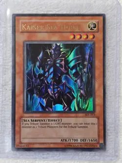 YuGiOh TCG Kaiser Sea Horse - Starter Deck: Kaiba Evolutio SKE-015 Ultra Rare LP - Image 4