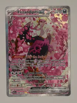 Fezandipiti ex 288/217 SIR Pokemon Ascended Heroes NM Near Mint - Image 1