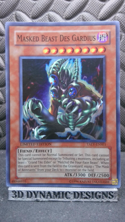 Yugioh Masked Beast Des Gardius TAEV-ENSE1 Super Rare Tactical Evolution NM- - Image 1