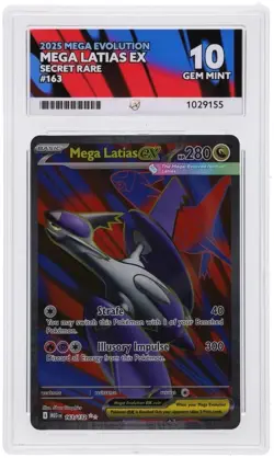 Pokemon TCG - Mega Latias Ex 163/132 - ACE 10 - Perfect Subgrades - Image 1