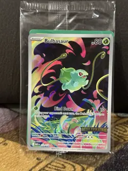 Pokemon TCG Mega Evolution - Bulbasaur 133/132 Illustration Rare Stamped Sealed - Image 1