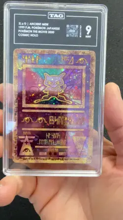 1999 Ancient Mew - Nintendo Promo Japanese Cosmic Holo Pokemon TAG 9 MINT - Image 2