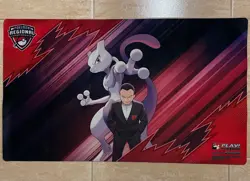Playmat League Regional Championship Play! Team Rocket Mewtwo Giovanni Mat TCG - Image 1