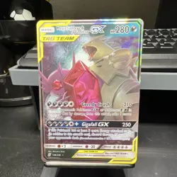 Pokemon Mega Sableye & Tyranitar GX TAG TEAM Ultra Rare Holo 126/236 Sm-Unified… - Image 1