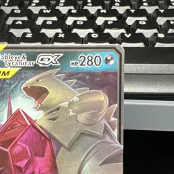 Pokemon Mega Sableye & Tyranitar GX TAG TEAM Ultra Rare Holo 126/236 Sm-Unified… - Image 2