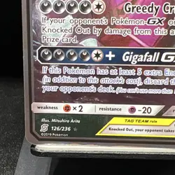Pokemon Mega Sableye & Tyranitar GX TAG TEAM Ultra Rare Holo 126/236 Sm-Unified… - Image 4