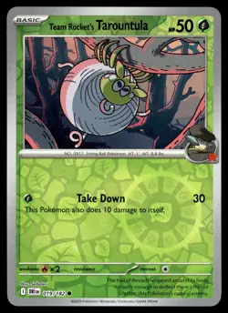 TEAM ROCKET'S TAROUNTULA - 019/182 Destined Rivals Pokemon Reverse Holo NM - Image 1