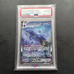 Pokemon TCG 2021 Chilling Reign Shadow Rider Calyrex VMAX 205/198 PSA 10 - Image 1