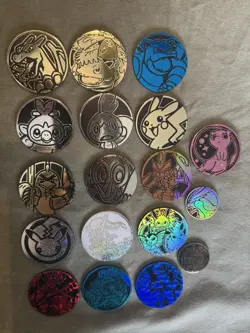 Lot of 18x Official Pokemon TCG Coins (No Duplicates) - Image 4