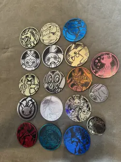 Lot of 18x Official Pokemon TCG Coins (No Duplicates) - Image 5