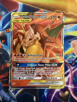 Pokemon Charizard & Braixen GX TAG TEAM Ultra Rare Holo 22/236 HP 270 Near Mint - Image 1