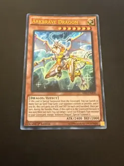Yugioh Arkbrave Dragon SR02-EN000 Ultra Rare 1st Edition NM - Image 1
