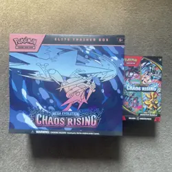 Pokemon TCG Chaos Rising ETB + Booster Bundle Factory Sealed Brand New - Image 1